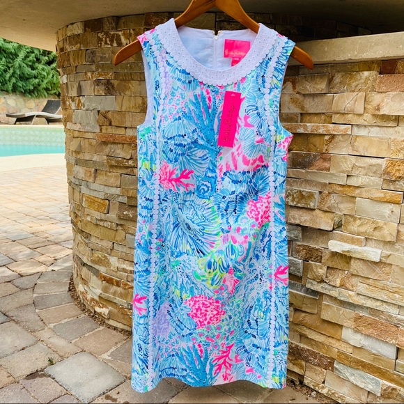 Lilly Pulitzer Dresses & Skirts - Lilly Pulitzer Mila Stretch Shift Dress Sink Swim